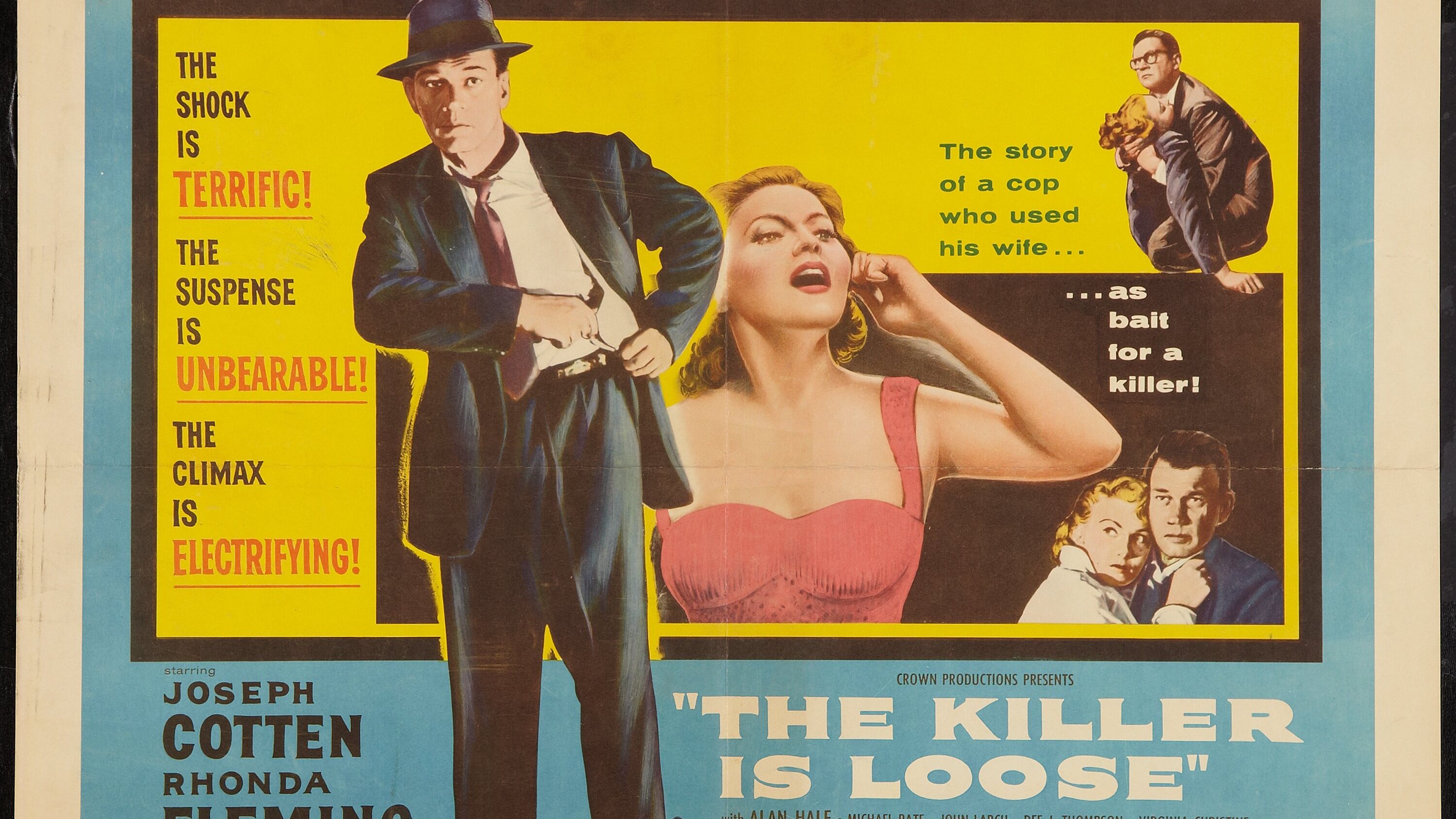 【英字】逍遥法外 The Killer Is Loose (1956) 巴德·伯蒂彻+约瑟夫·科顿+朗达·弗莱明+温戴尔·柯瑞