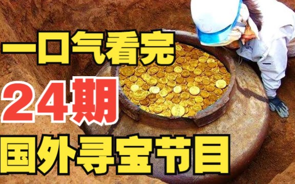 一口气看完24期国外寻宝节目，黄金宝藏红宝石全都有，属实过瘾