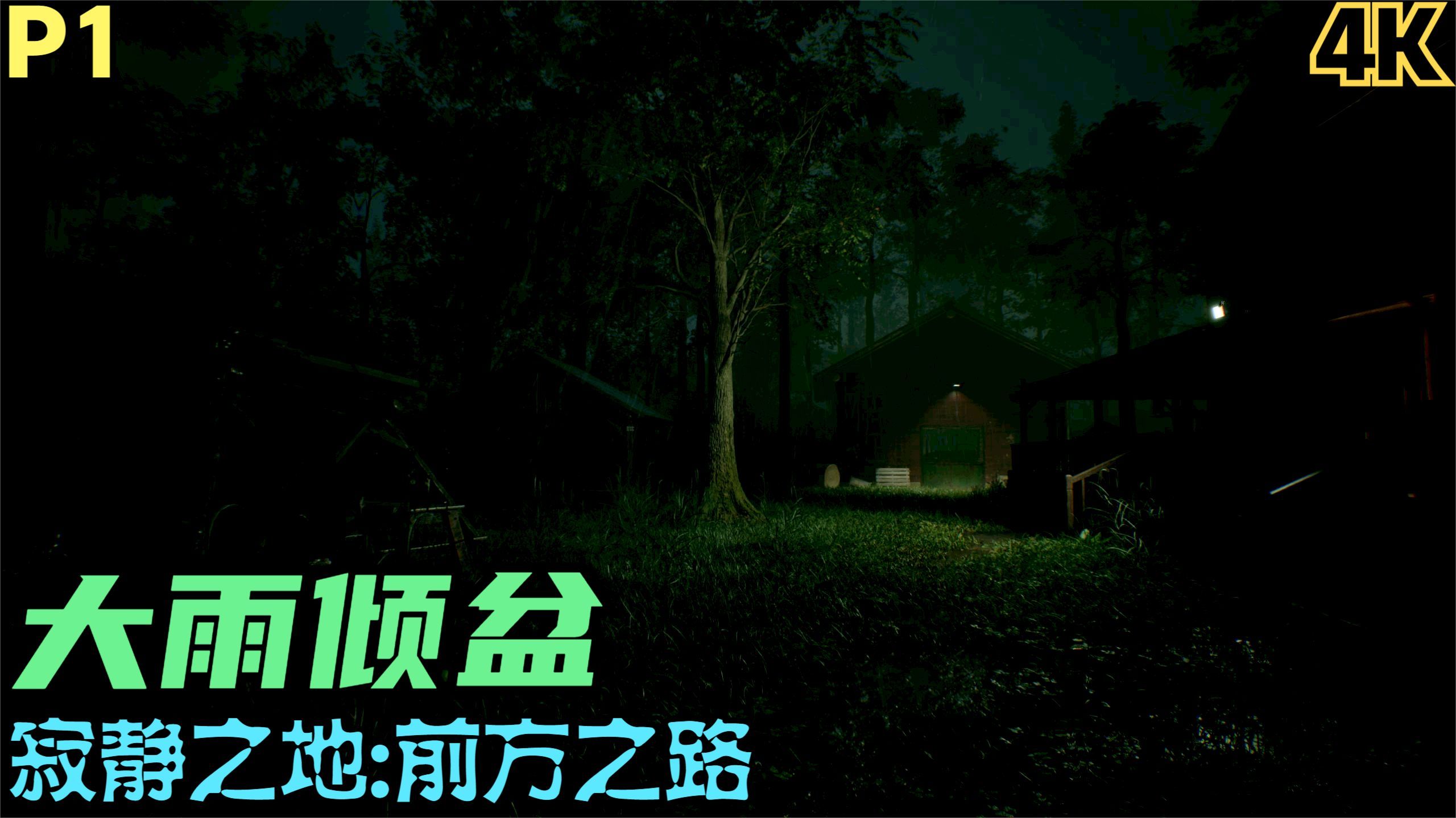 【Zarz蛋蛋】4K60寂静之地:前方之路剧情实况P1:大雨倾盆