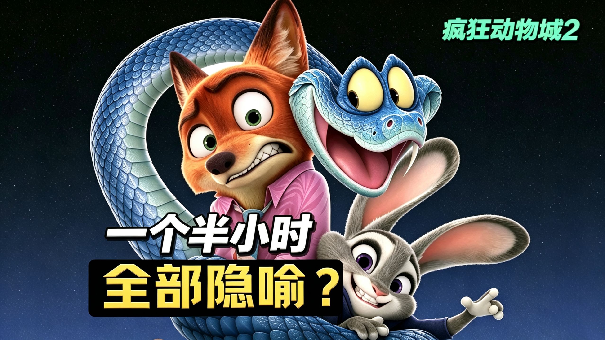 一口气看完！一个半小时拆解《疯狂动物城 2》全部隐喻！