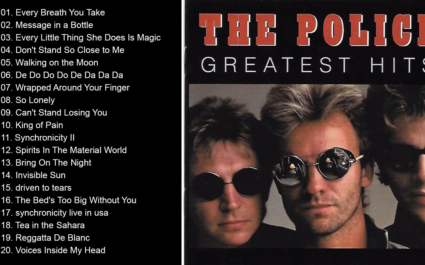警察乐队 摇滚经典合集 The Police Greatest Hits