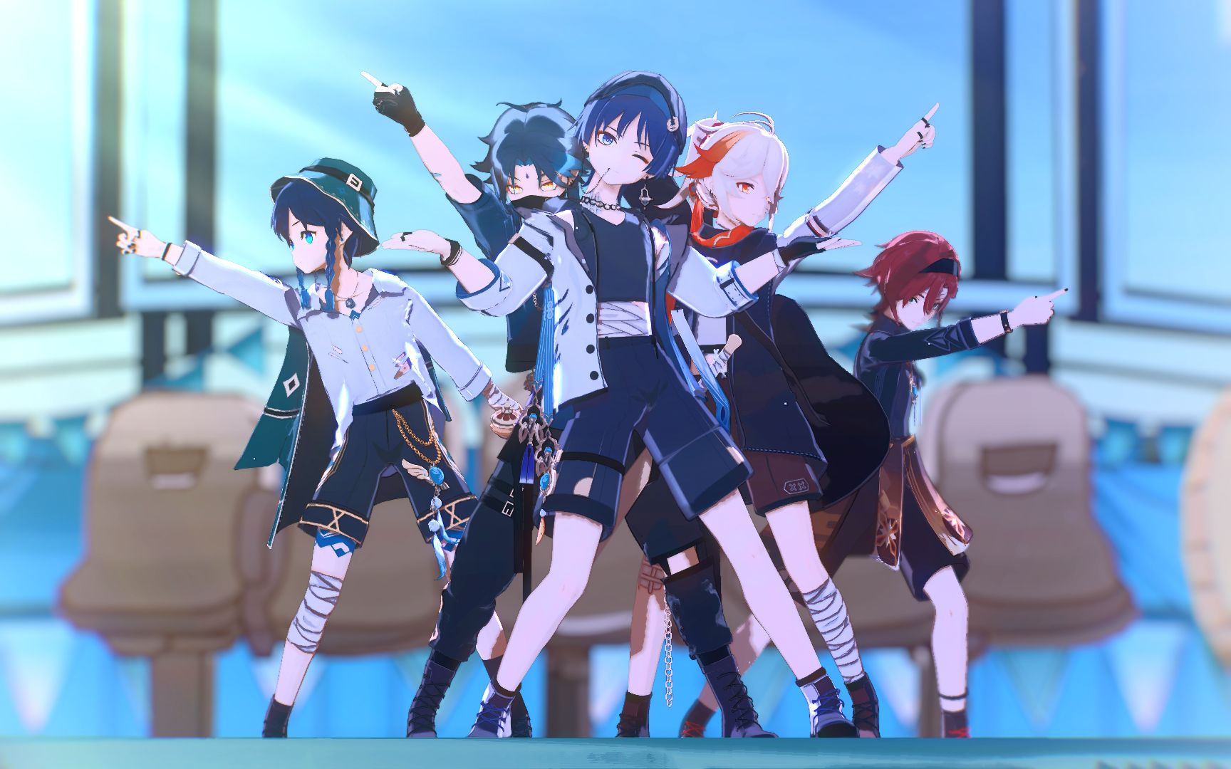 【原神MMD】浮疯五人 / 皆大欢喜 ☆ お気に召すまま