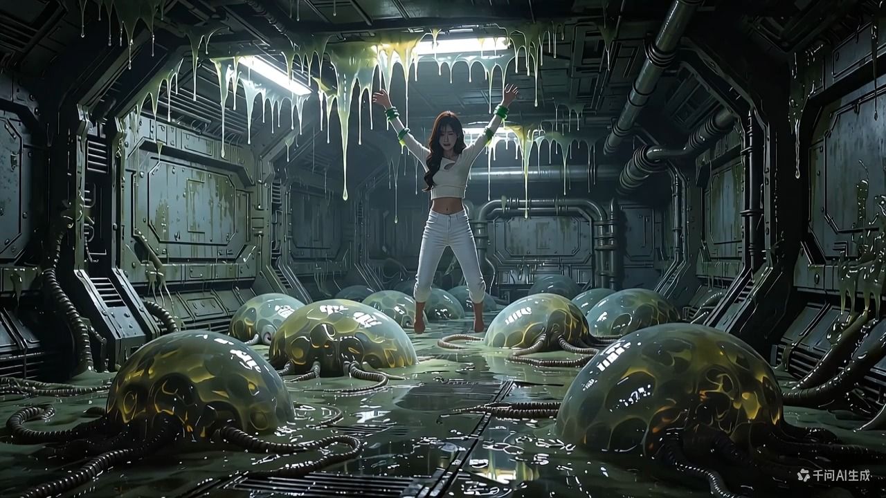 少女偶入虫巢，被异兽寄生