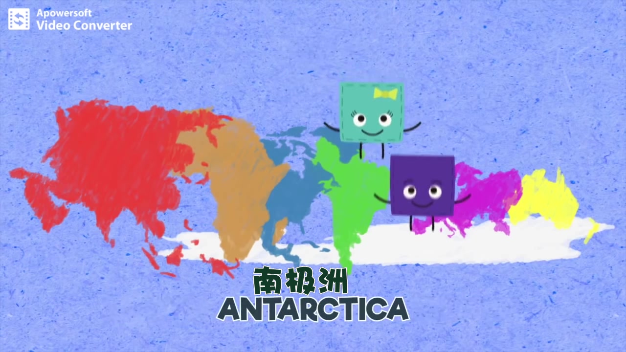 【英文教育儿歌】七大洲歌　Seven Continents Song　【Flying１６６中英文字幕】