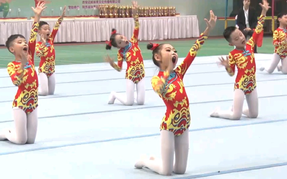 2019年陕西省快乐体操比赛-安康市第一小学集体自由操