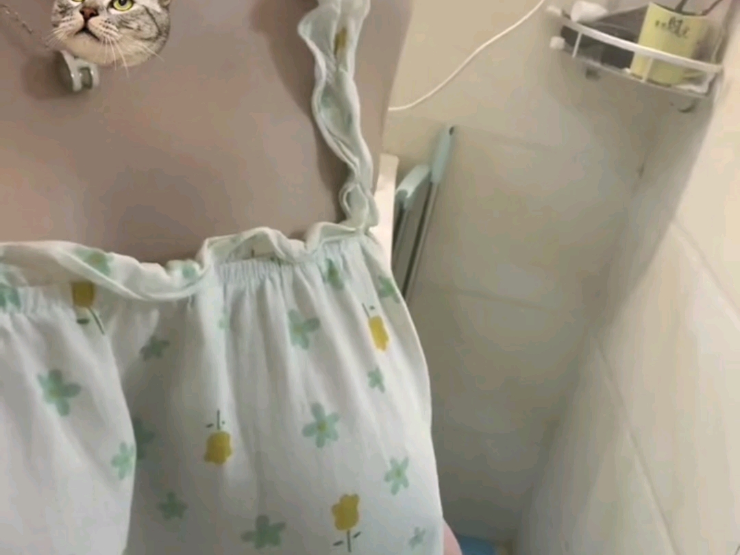 洗完澡了
