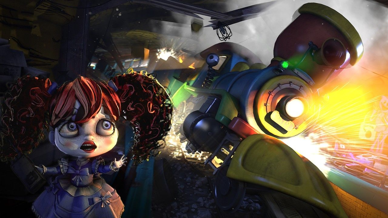 【波比的游戏时间/动画】“火车撞击动画CG丨Poppy Playtime Train Crash Animation”