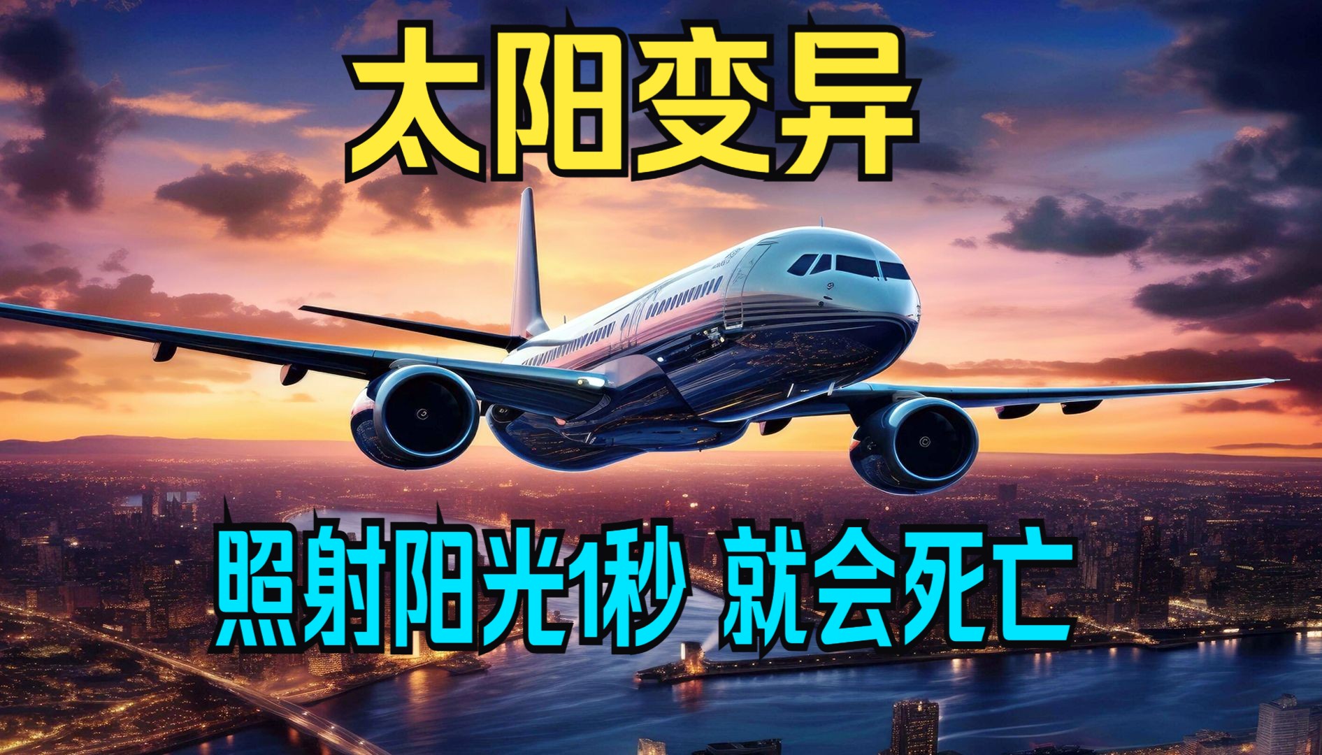 太阳异变，照射阳光1秒就会死亡，70亿人类全部丧命，仅有一架飞机跟太阳赛跑，躲避阳光！