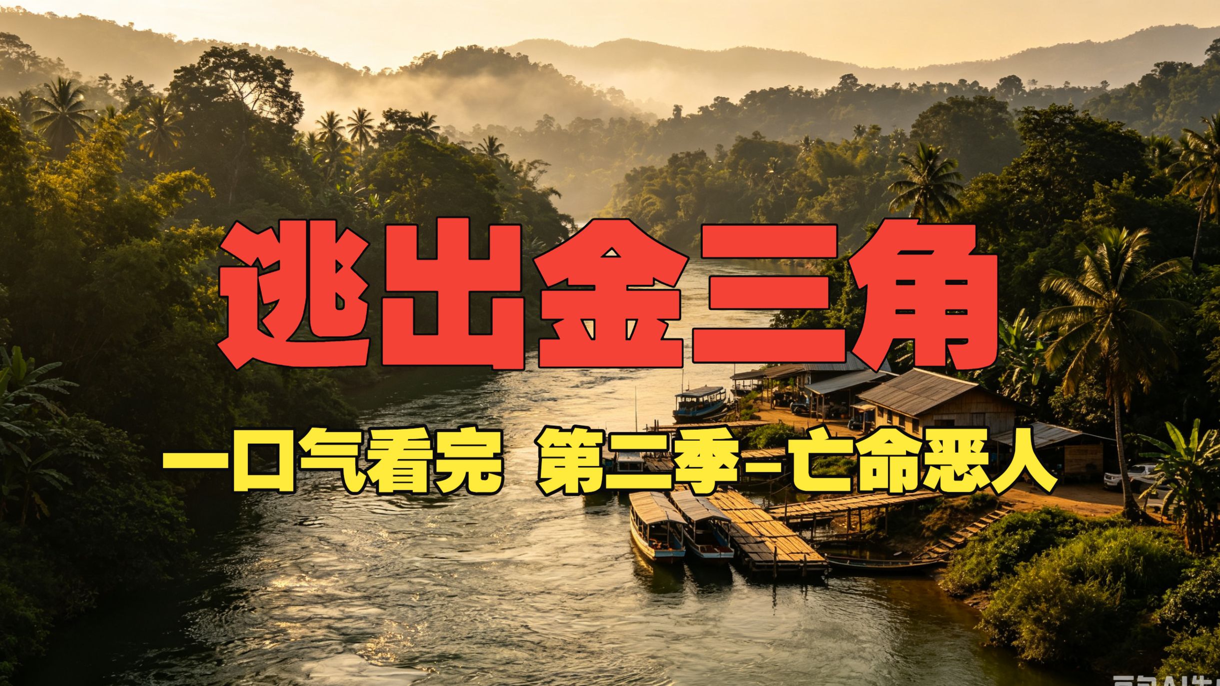 一口气看完《逃出金三角-第二季-亡命恶人》有声书-精品真实悬疑边境犯罪逃亡小说