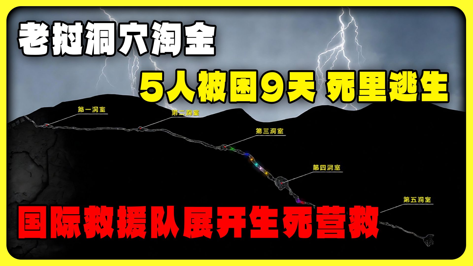 村民洞穴淘金遇洪水：5人被困9天死里逃生，国际救援队展开生死营救！