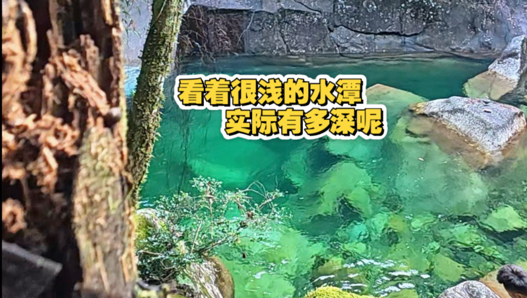 看着很浅的水潭实际有多深呢？