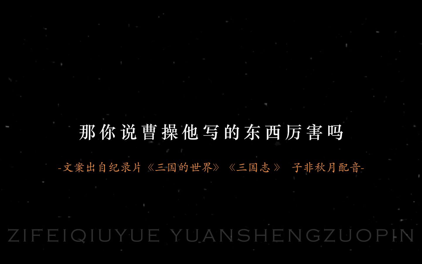 曹操一生纵横 是褒贬不一的乱世枭雄