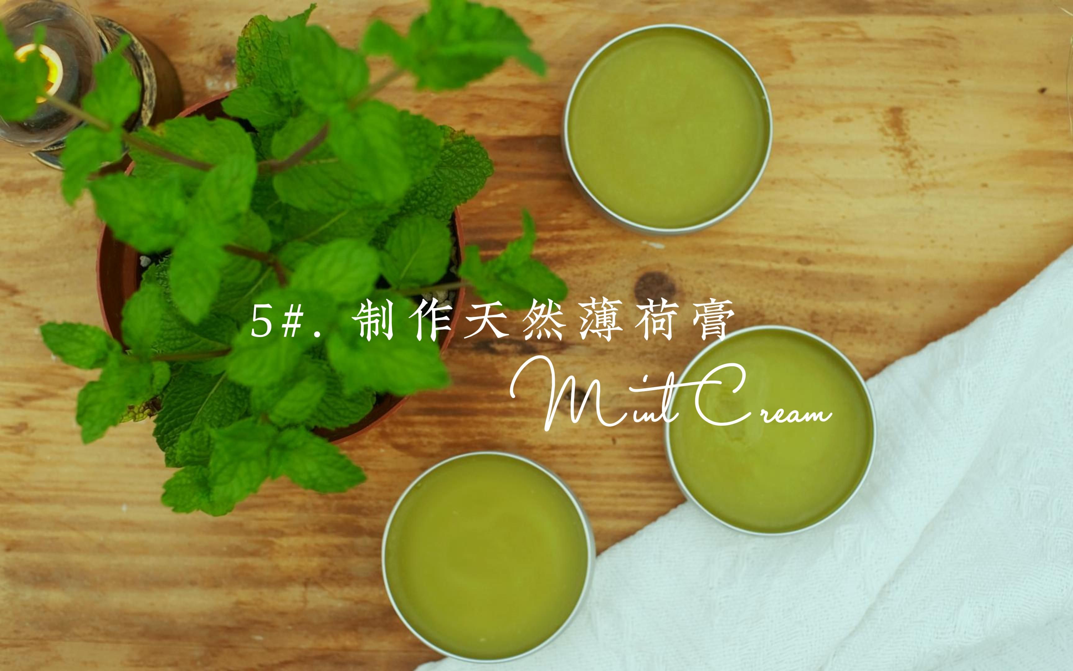 【手工Vlog】 家里有薄荷吗？不要浪费，自己做一个薄荷膏吧。