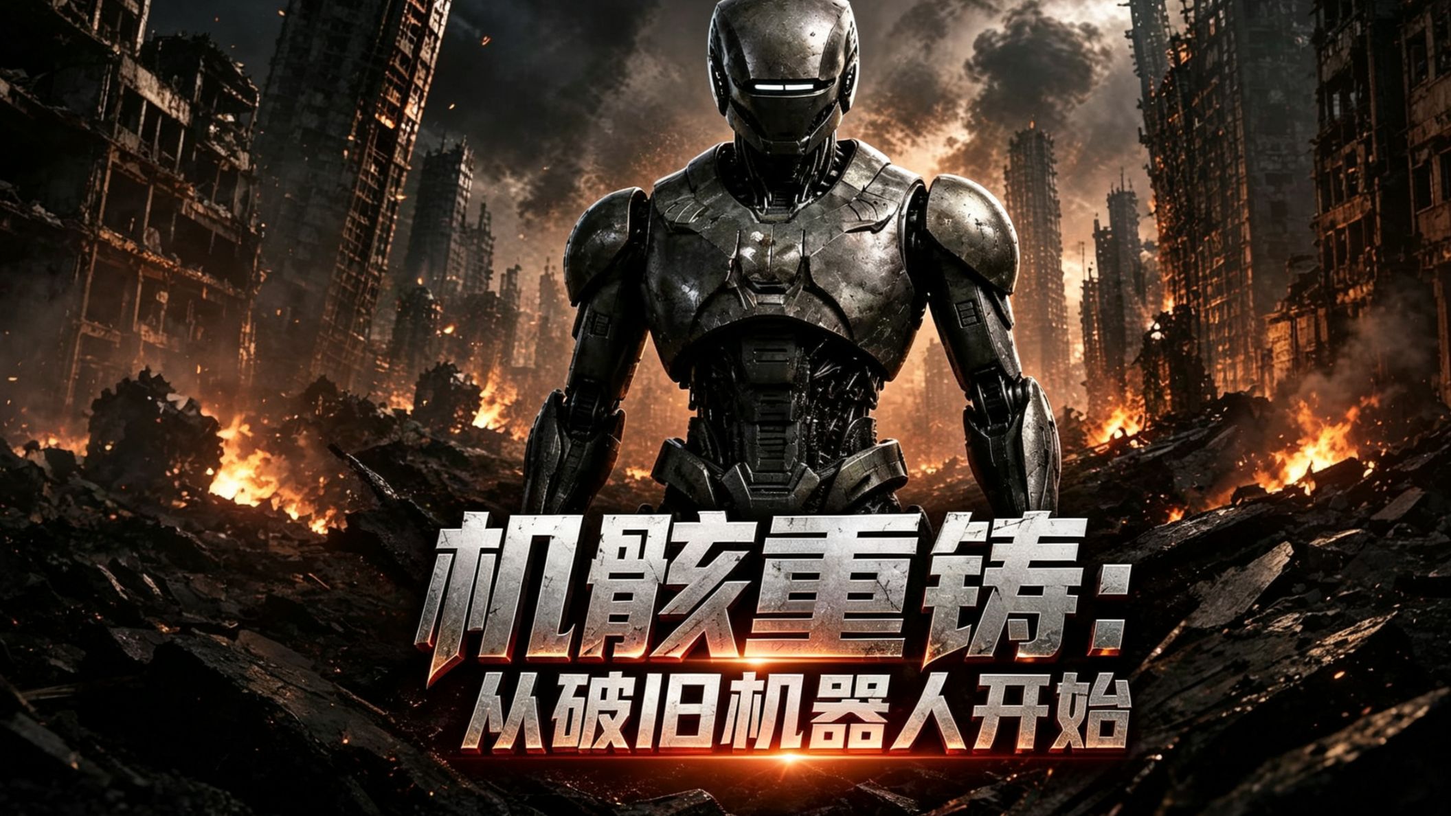 【一口气看完】机骸重铸，从破旧机器人开始方宇一觉醒来，发现自己穿越成了一具残破不堪的废土机器人，机体破损、能源见底，在遍地金属残骸的荒芜废土里挣扎求生。