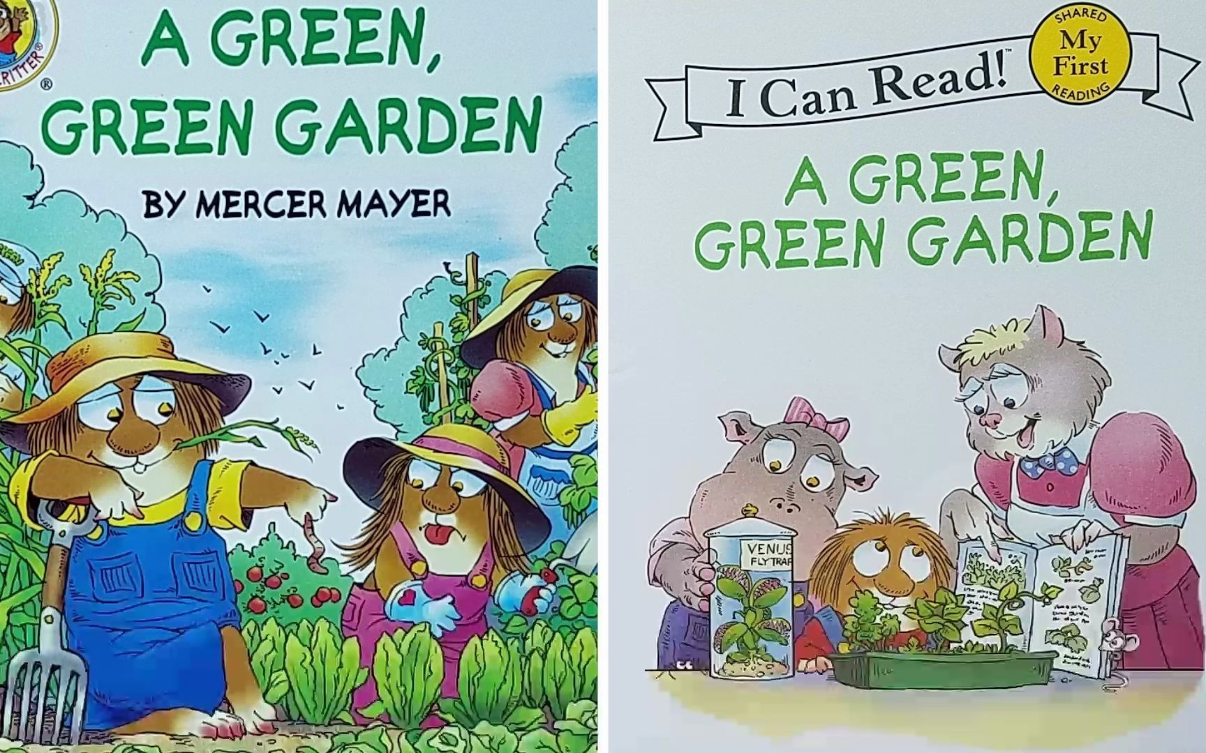 I CAN READ 英语分级阅读 预备级 Little Critter 小怪物系列故事 A Green Green Garden