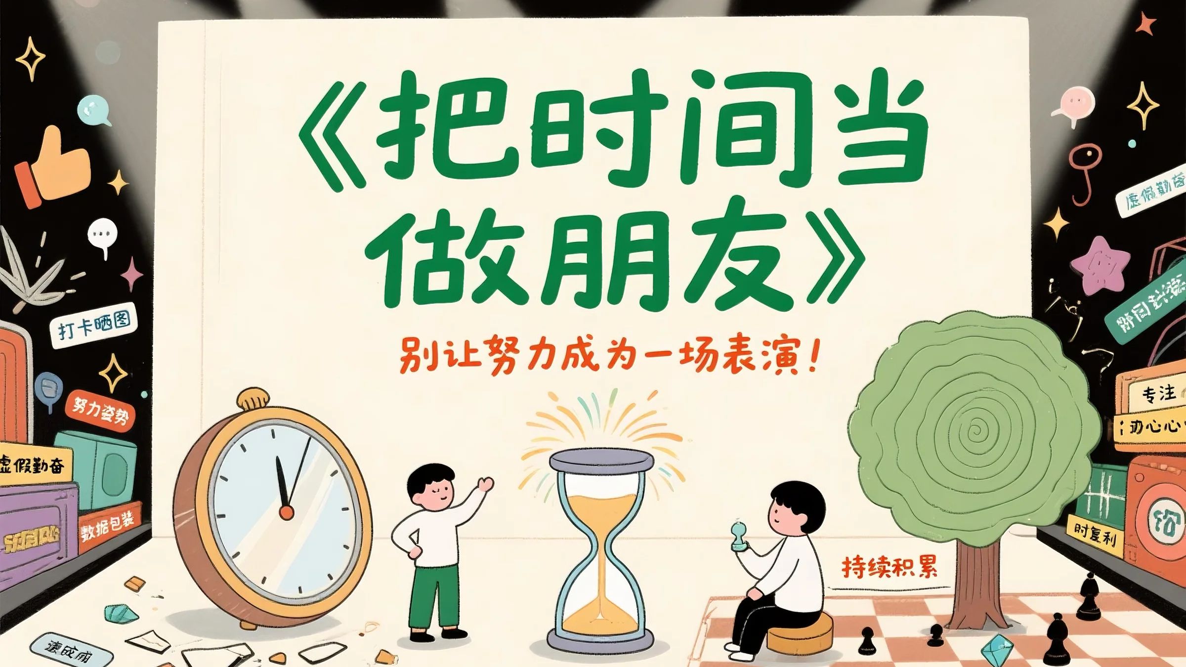 你那些感动自己的努力，到底在演给谁看？这10分钟，讲透《把时间当做朋友》里最扎心的3个“时间陷阱”。
