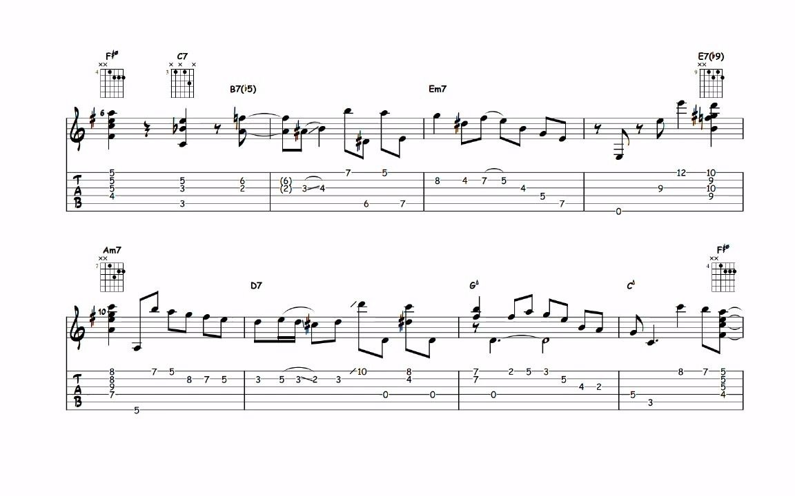 Autumn Leaves  Joe Pass Transcription_v720P