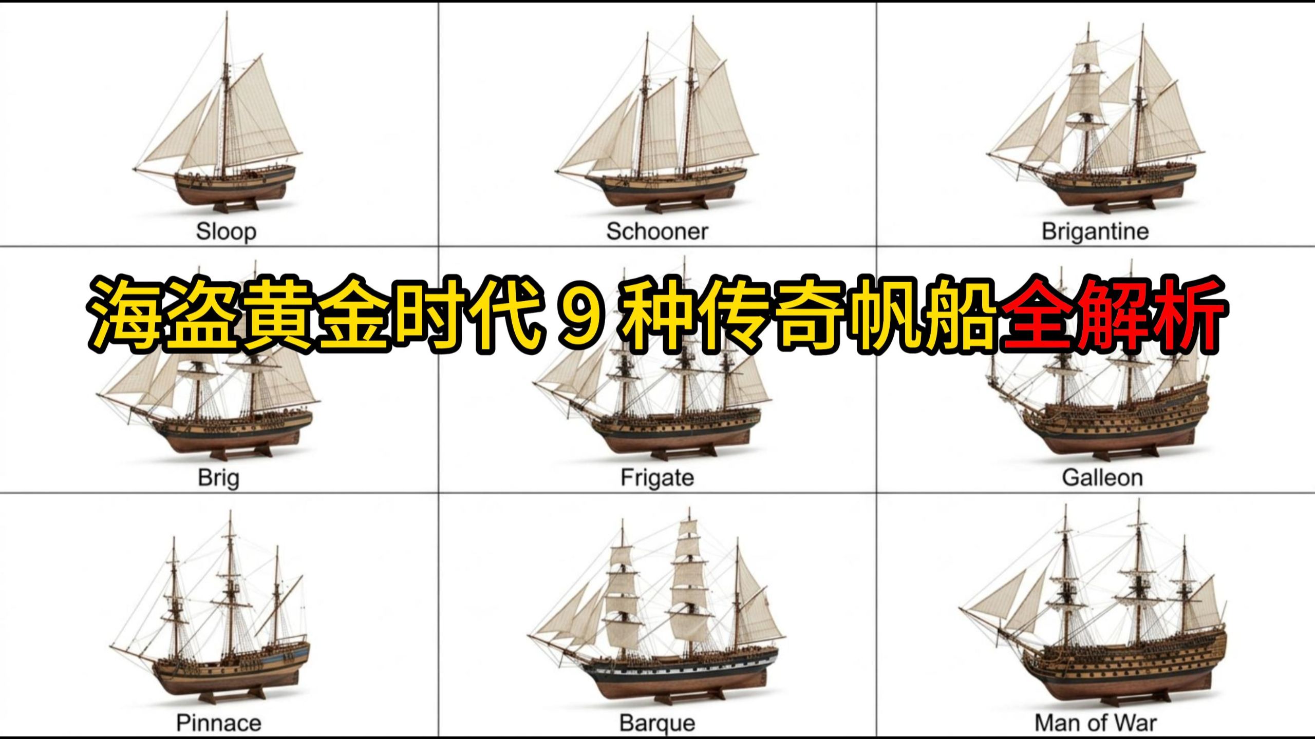 海盗黄金时代 9 种传奇帆船全解析