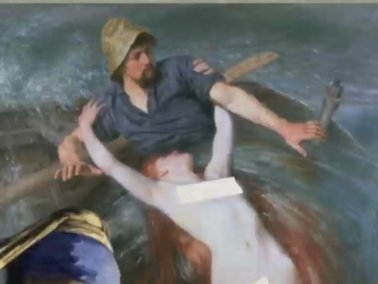 ［名画鉴赏］美女为何要把男人拖进海里？