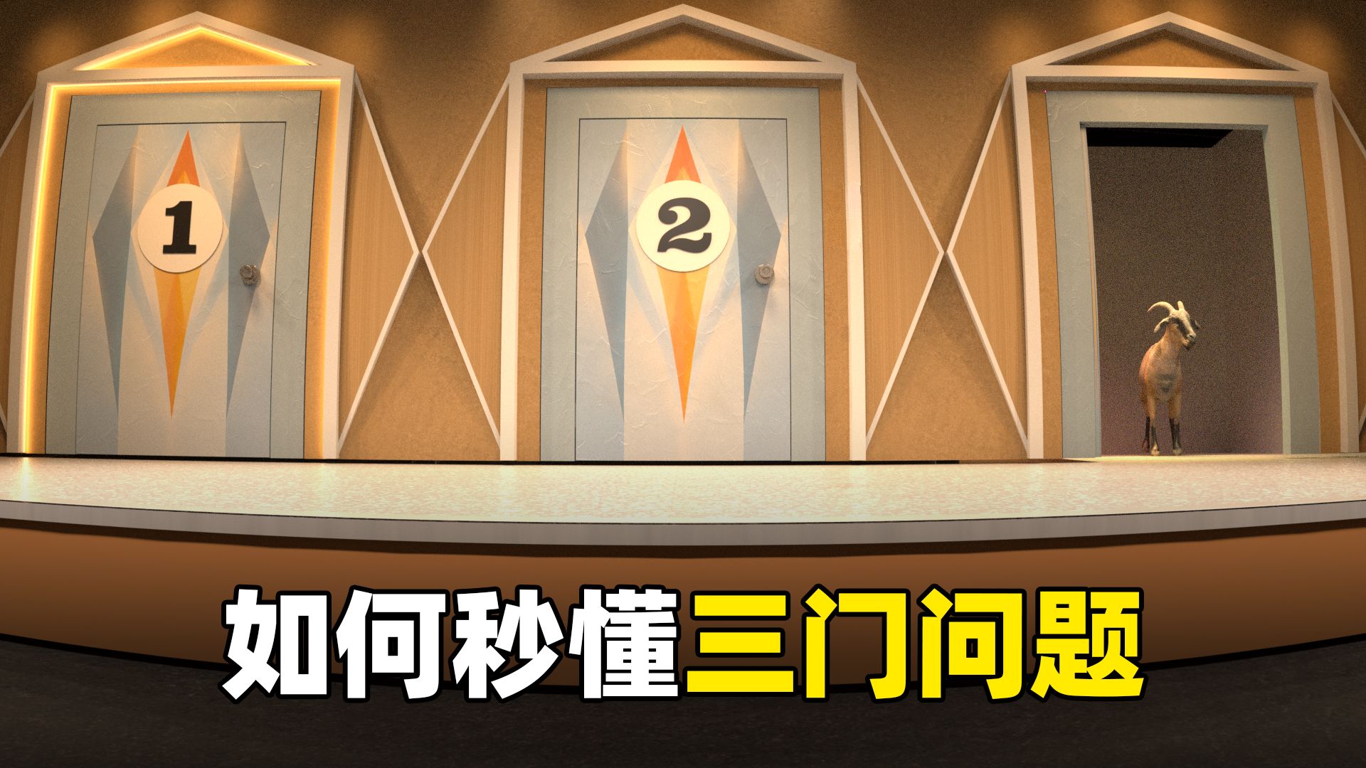 如何秒懂三门问题 ？(蒙提霍尔问题)