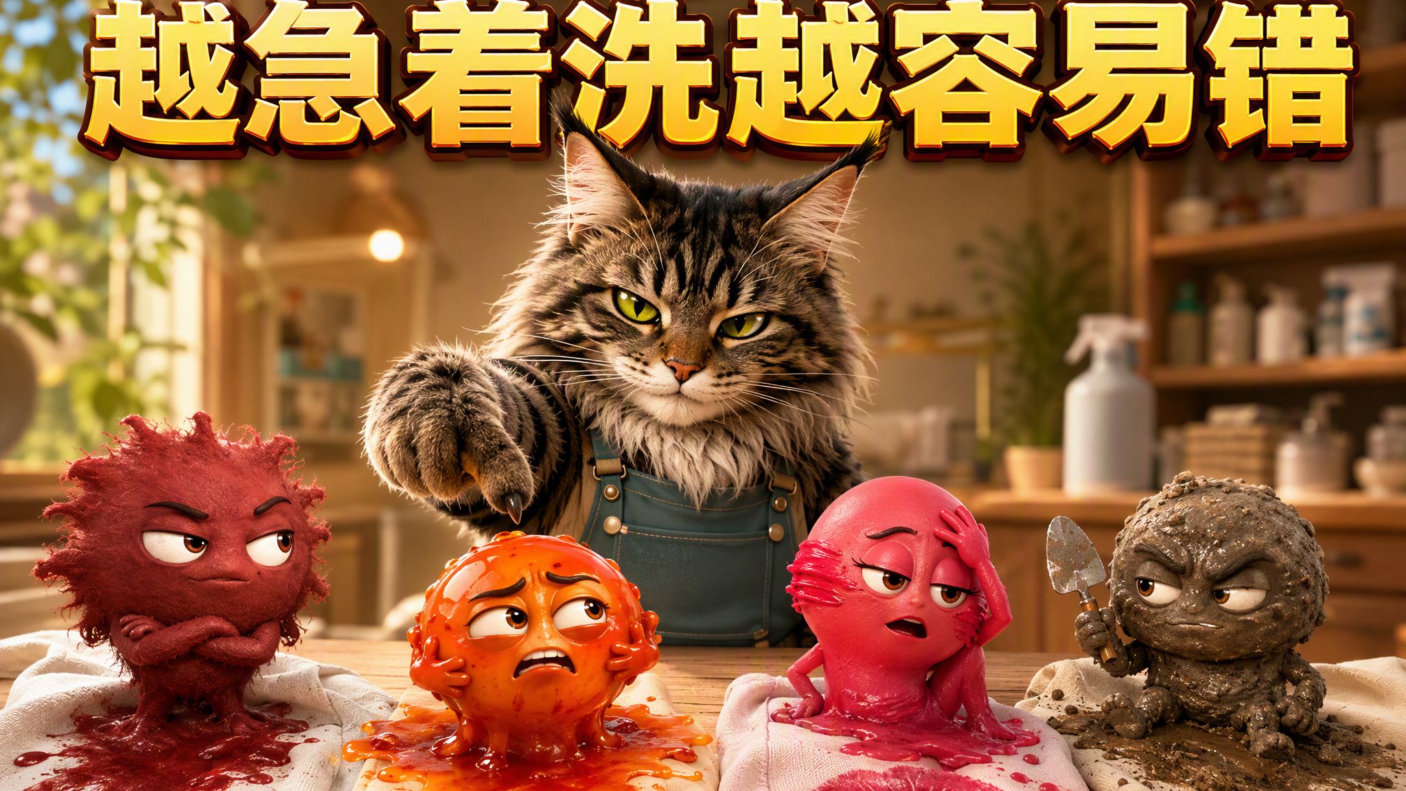 衣服沾上这4种污渍，越急着洗越容易错！