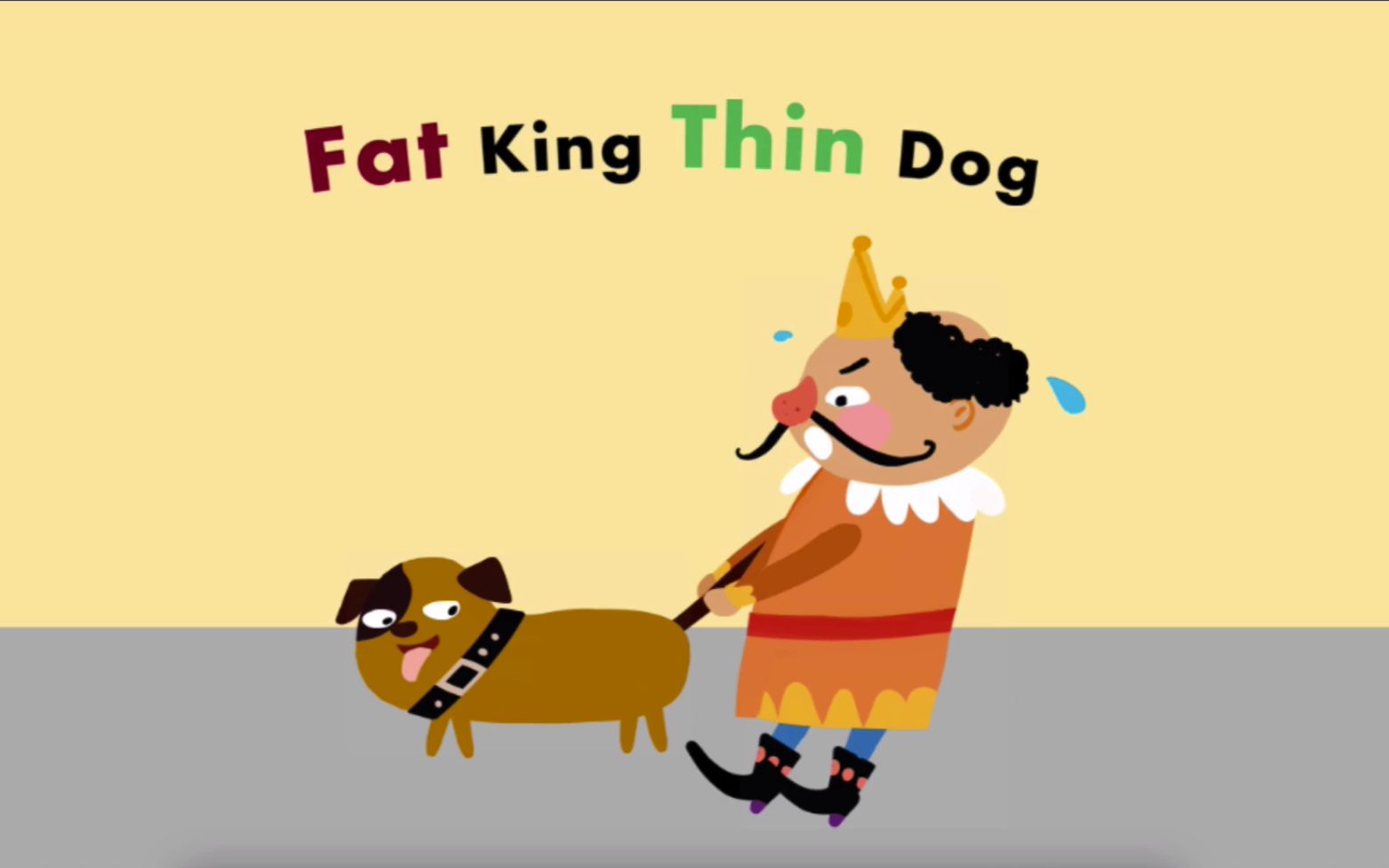 英文绘本《fat king thin dog》胖国王教你减肥