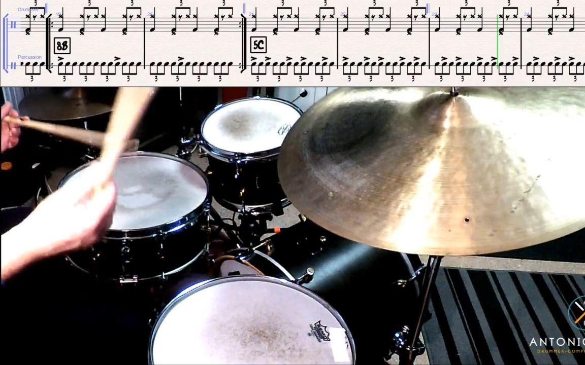 【Swing中的Chaffe槌法练习】 GaryChaffee sticking patterns in swing time
