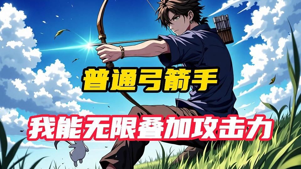 《普通弓箭手？我能无限叠加攻击力》全球数据化降临，夏沐以令测试仪爆表的潜力值觉醒了最普通的弓箭手。 面对众人嘲笑，夏沐：“真以为我的潜力值是拿来摆设的吗？我击杀
