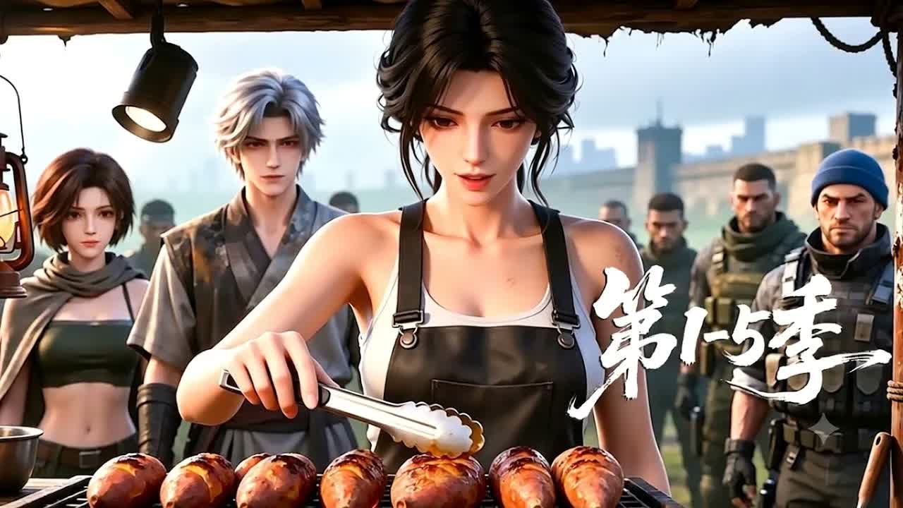 【一口气看完】一口气看完1-5季 三轮车卖烤土豆的废柴 用中华美食拯救末日世界