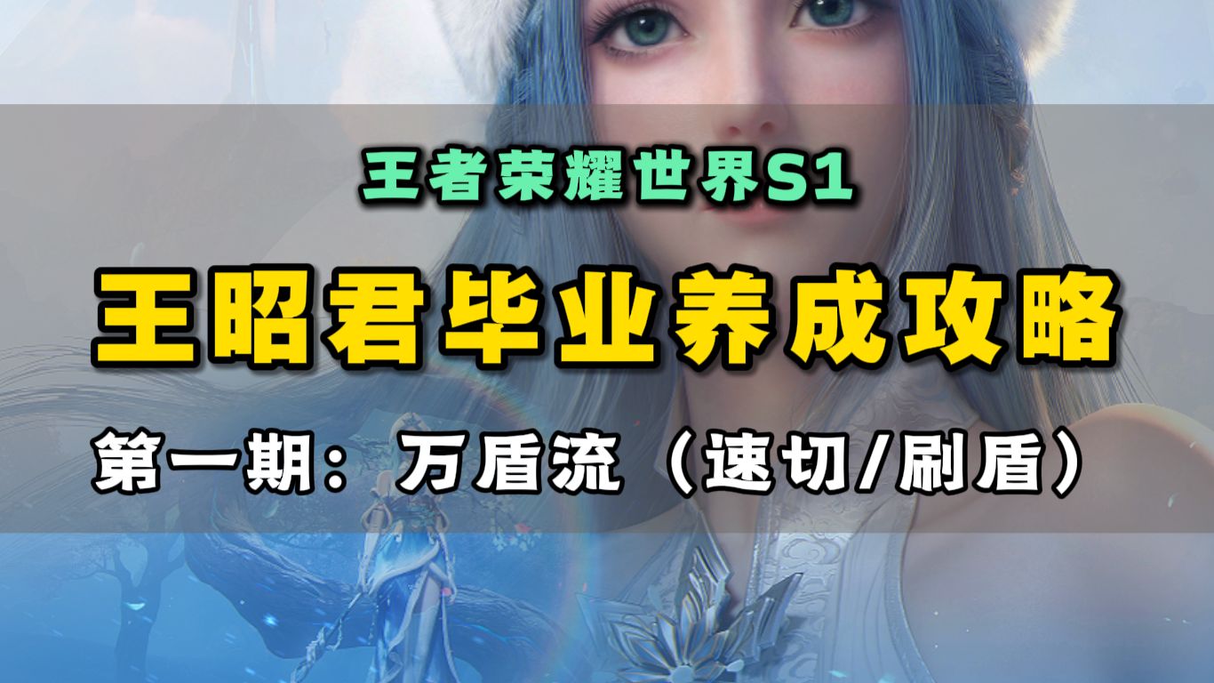 【王昭君】万盾流S1毕业养成全攻略：超越血量的护盾！