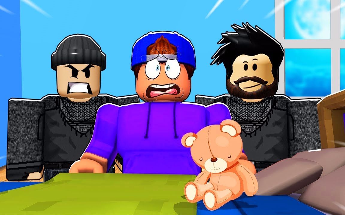 ROBLOX小鬼当家故事模拟器1：独自在家被坏人盯上了！面面解说