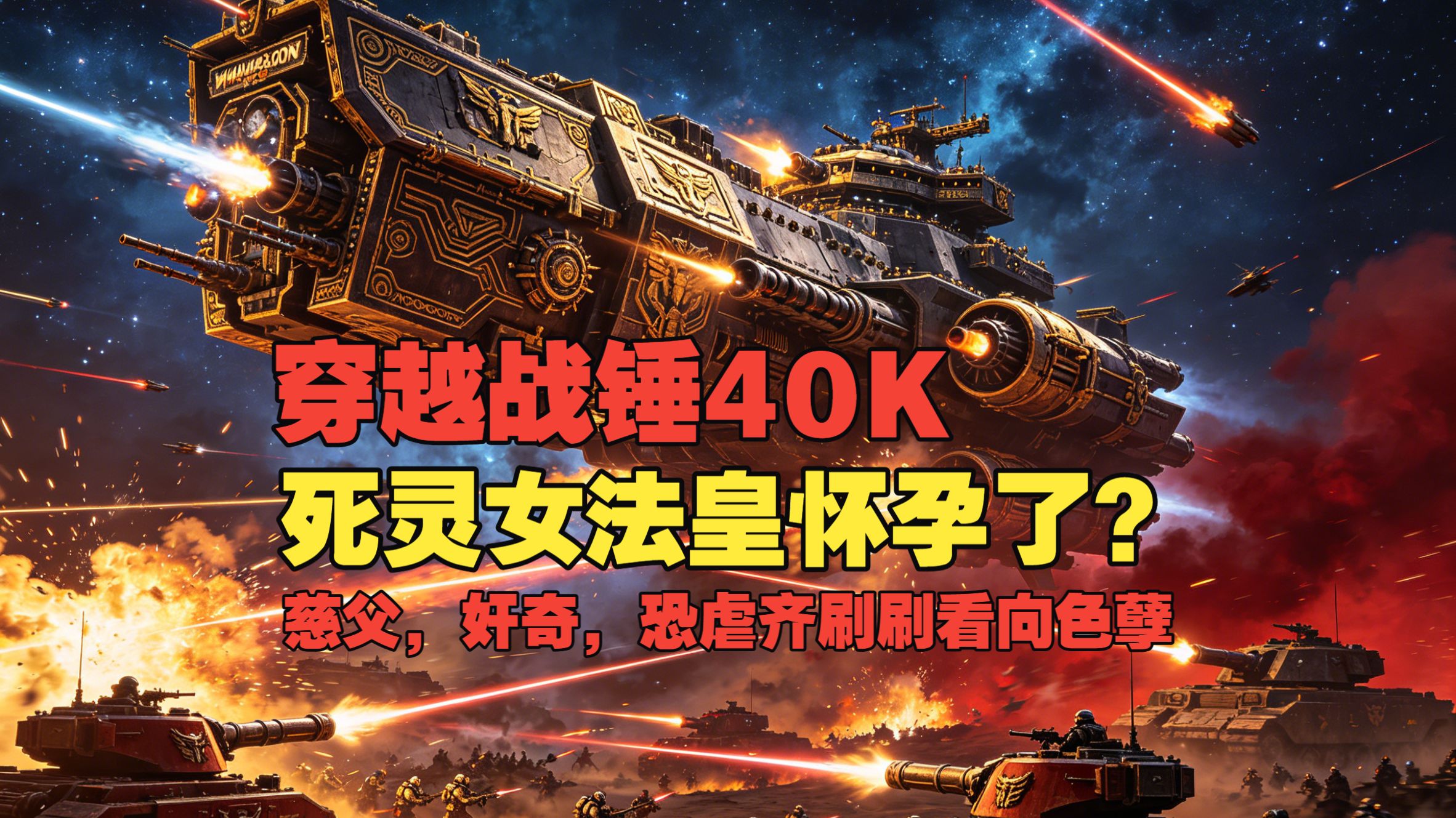 穿越战锤40K，死灵女法皇怀孕了？黄皮子，慈父，奸奇，恐虐齐刷刷看向色孽