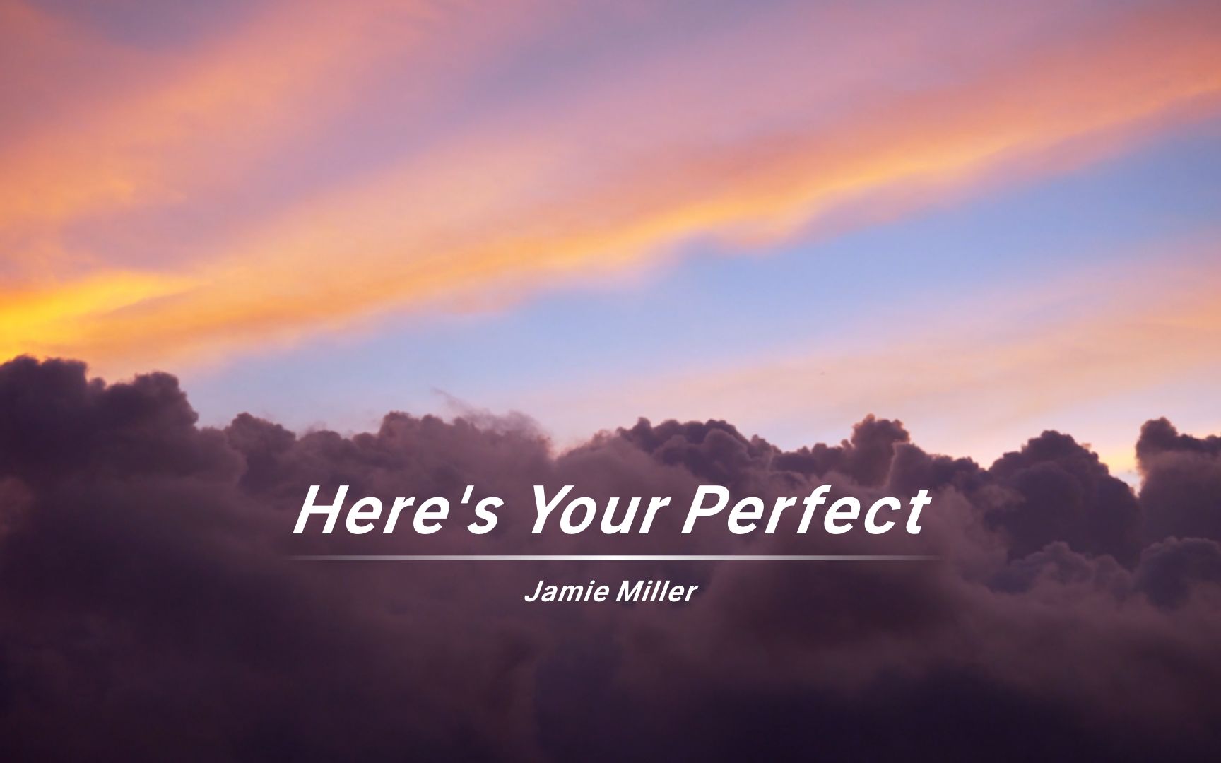 半夜听到这首歌，都不想睡觉了《Here's Your Perfect》