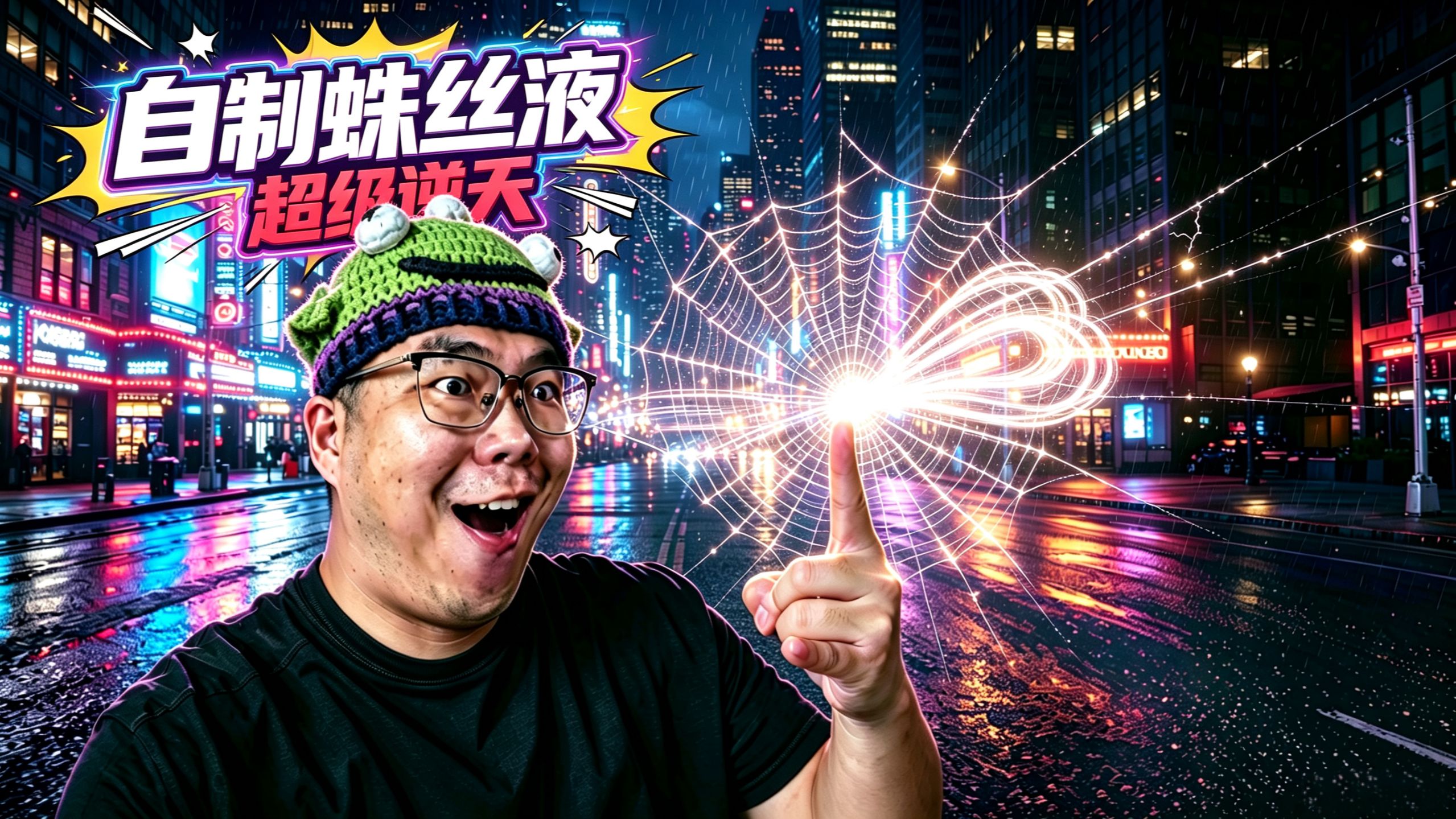 我竟然做出了  蜘蛛侠同款蛛丝液！！！