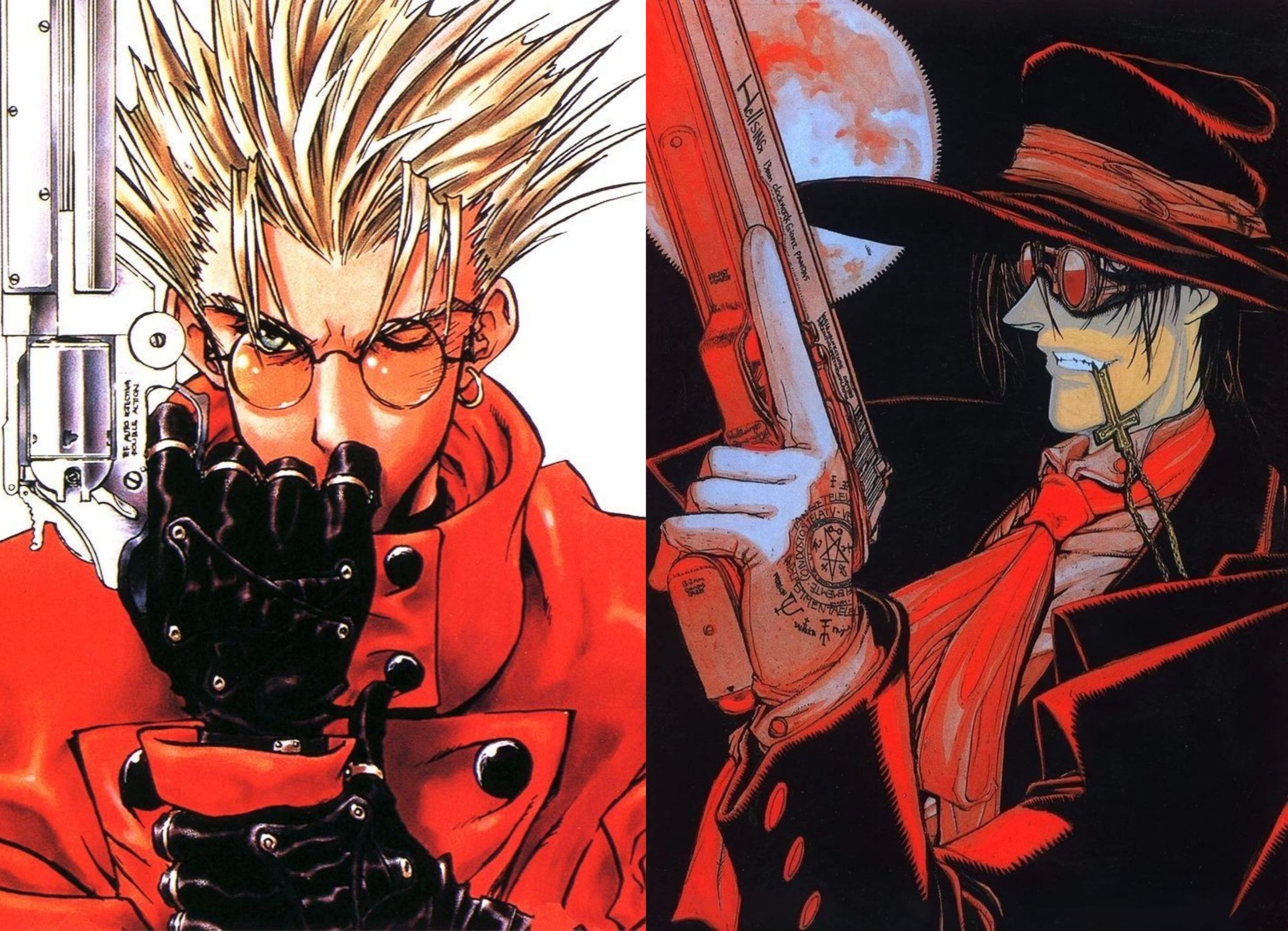 Trigun x Hellsing | “都是红衣眼镜枪男用用你的BGM咯”