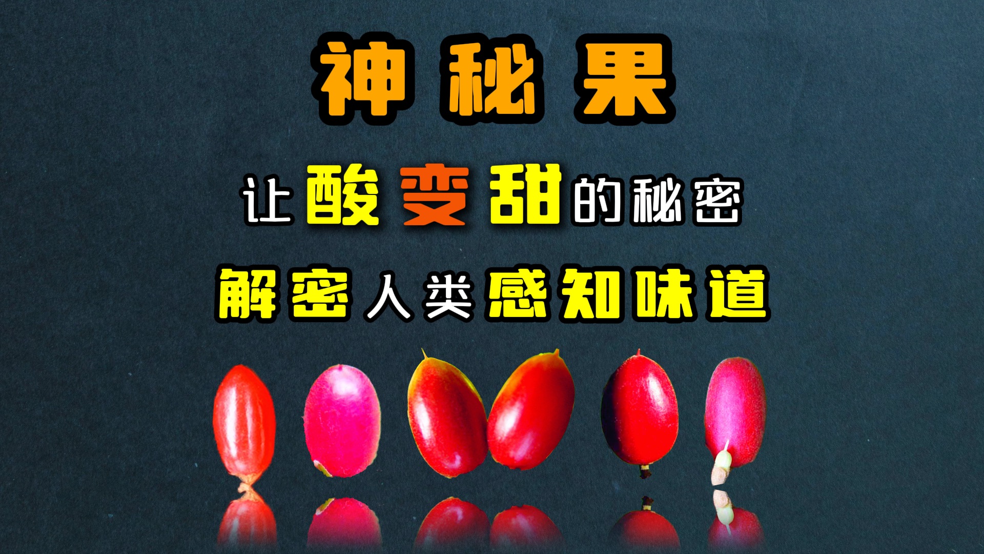 神秘果：如何让酸变甜？解密人类如何感知味道