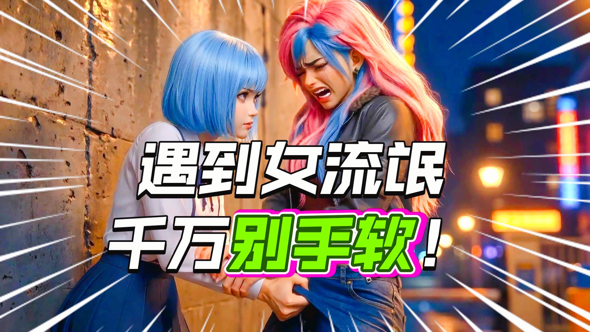 当弱小的你被女流氓骚扰时该怎么办