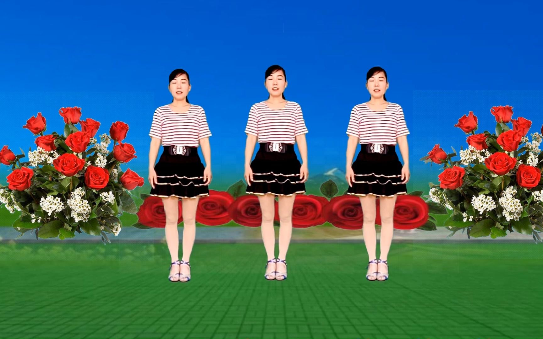 DJ广场舞《玫瑰花开》零基础，32步动感优美