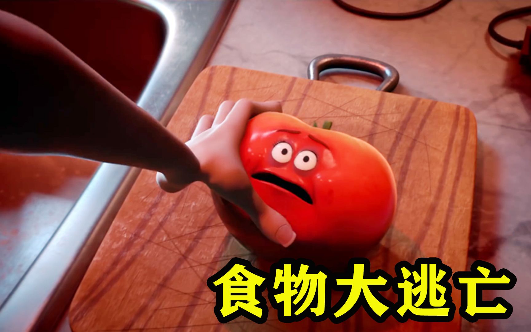 食物大逃亡，被主人买走以为要重见天日，不料却是下地狱，动画片