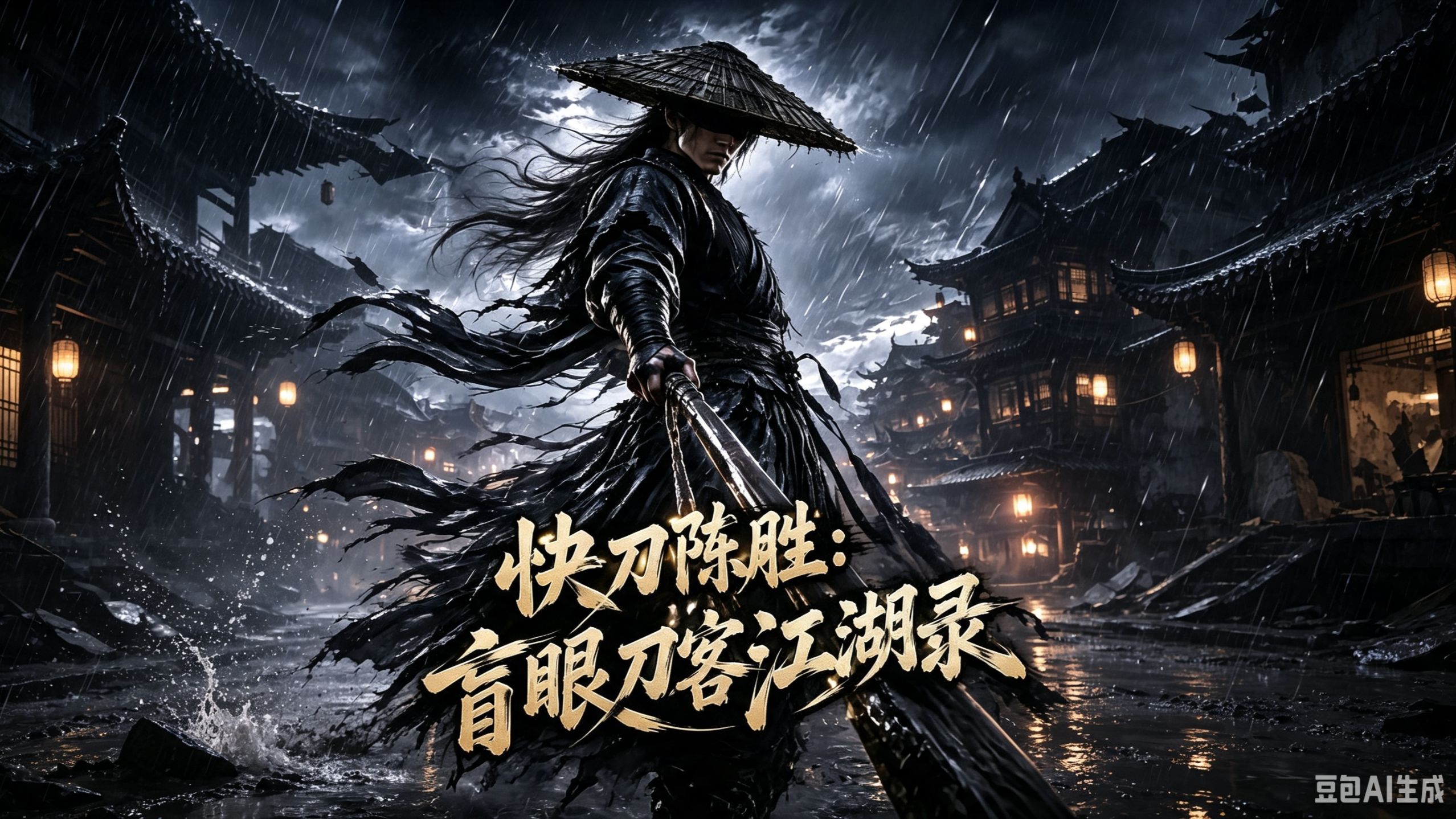 【快刀陈胜：盲眼刀客江湖录】盲眼少年濒死获救，日夜打磨刀法习得绝世本领，携老骡漂泊江湖，锄强伏妖，于乱世风波走出侠义人生。