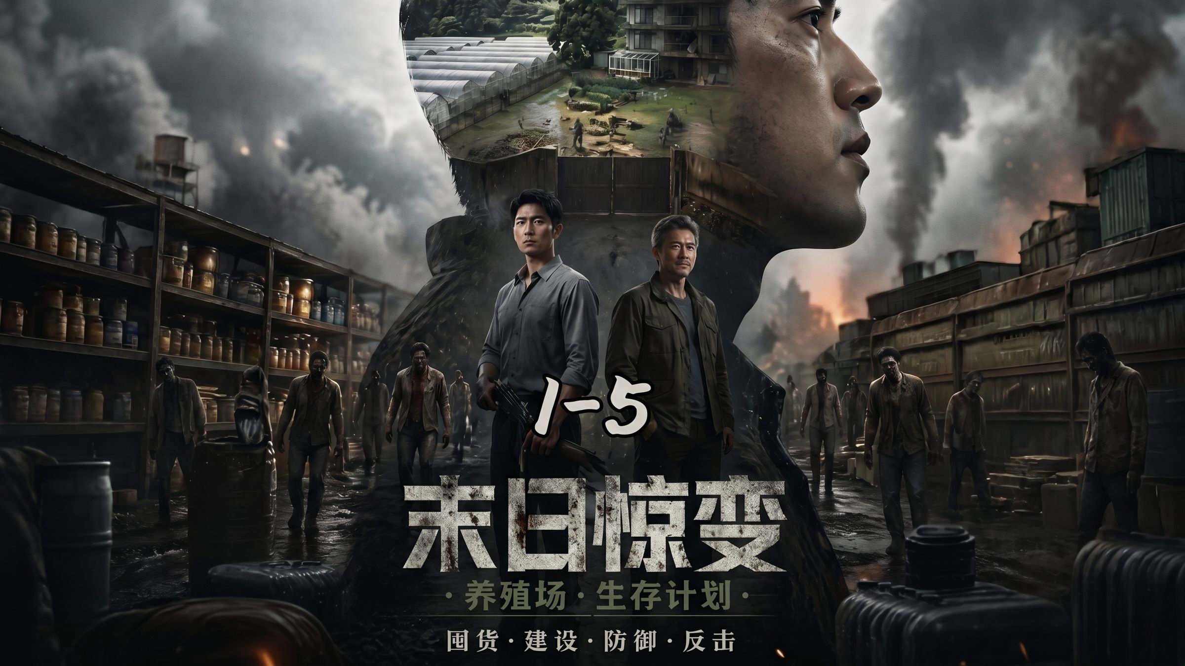 末日降临前，我在深山打造了绝佳庇护所！一口气看末日惊变1-5合集 4K版