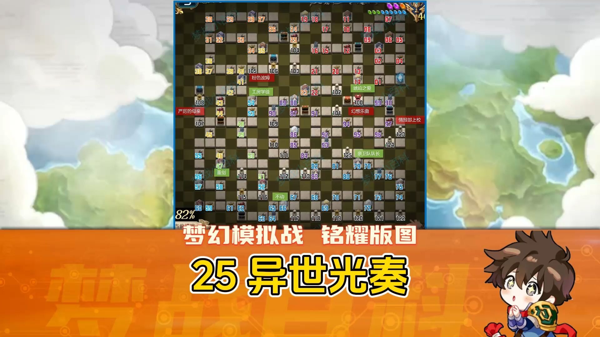 【异世光奏】铭耀版图 梦战小百科关卡一图流 #梦战 #梦幻模拟战