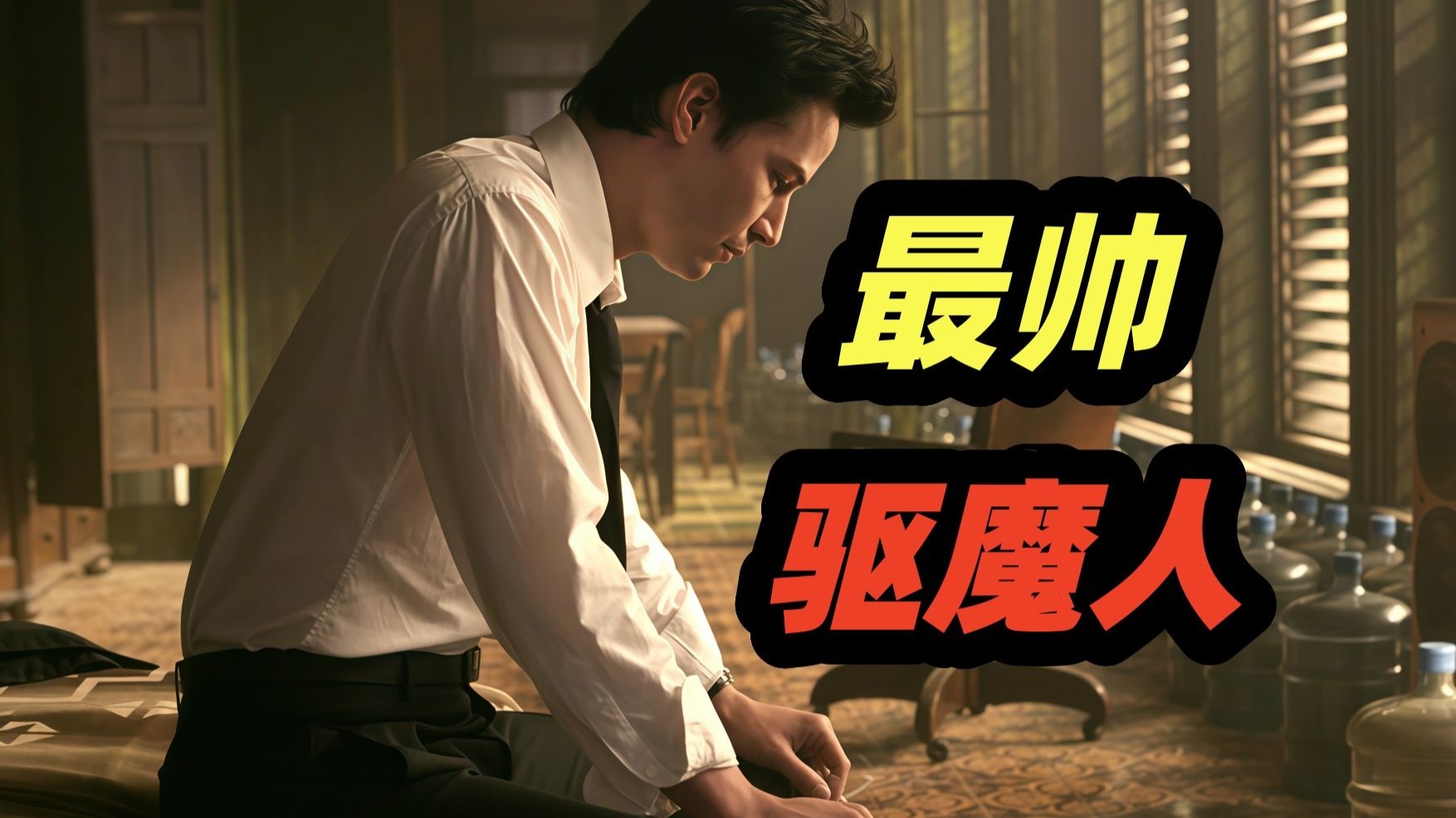 影史物理驱魔第一人，帅的一塌糊涂！高分驱魔惊悚电影《康斯坦丁》