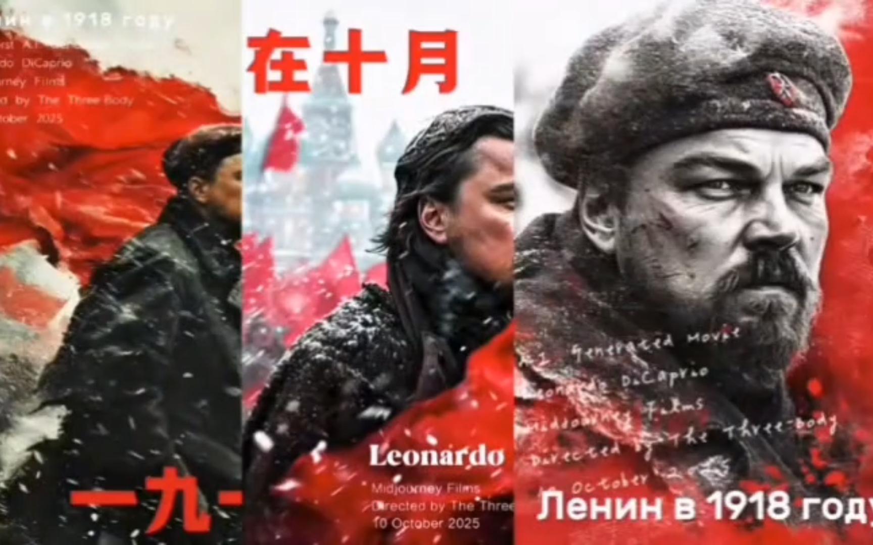 列宁《一九一八》小李子演技炸裂，俄裔血统的他不仅形似而且神似！
