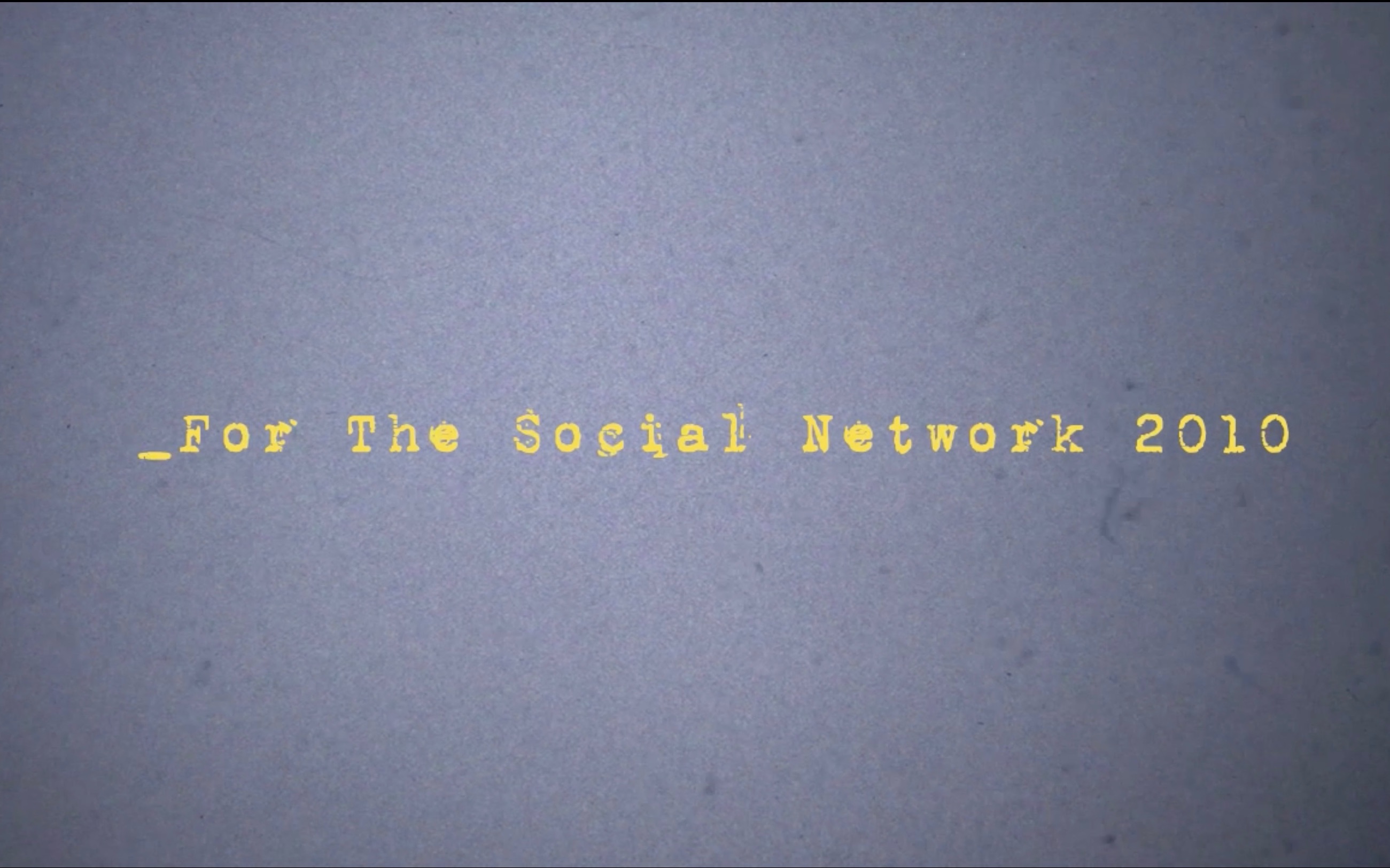 「社交网络 The Social Network」狂想曲