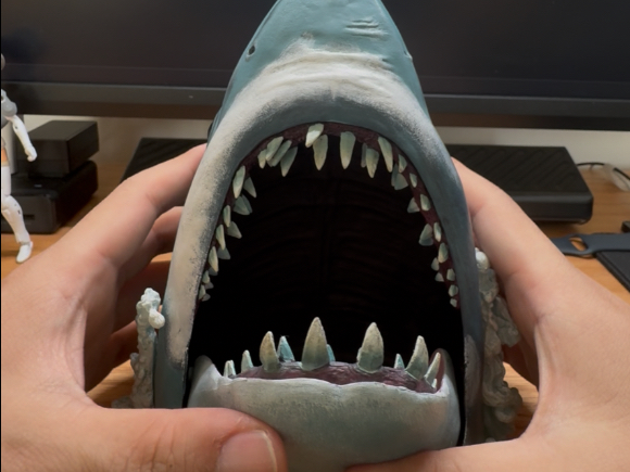 NECA 大白鲨50周年经典海报手办 开箱测评