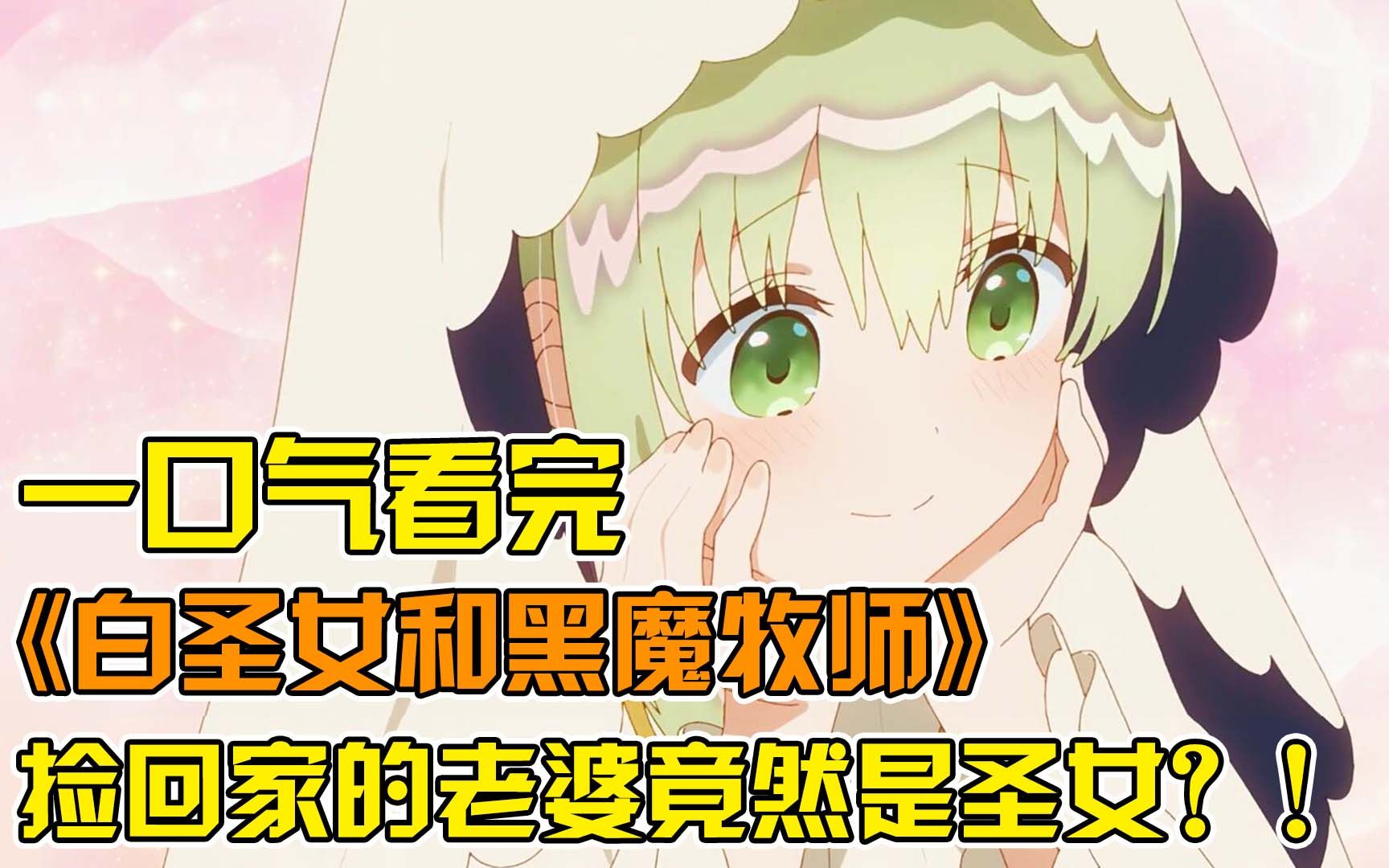 捡到能预知未来的圣女？！男主饲养圣女，没想到养成老婆？！整个小镇都磕俩人cp！一口气看完《黑牧师与白圣女》合集！