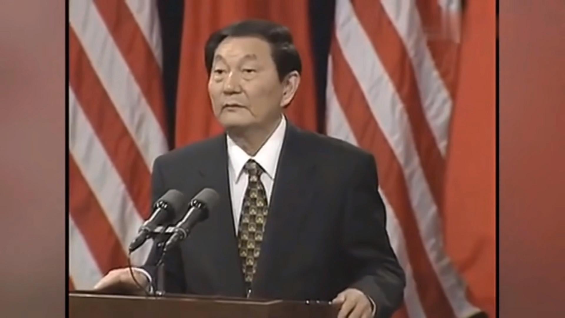 朱镕基总理：台湾的统一，我们要向林肯总统学习