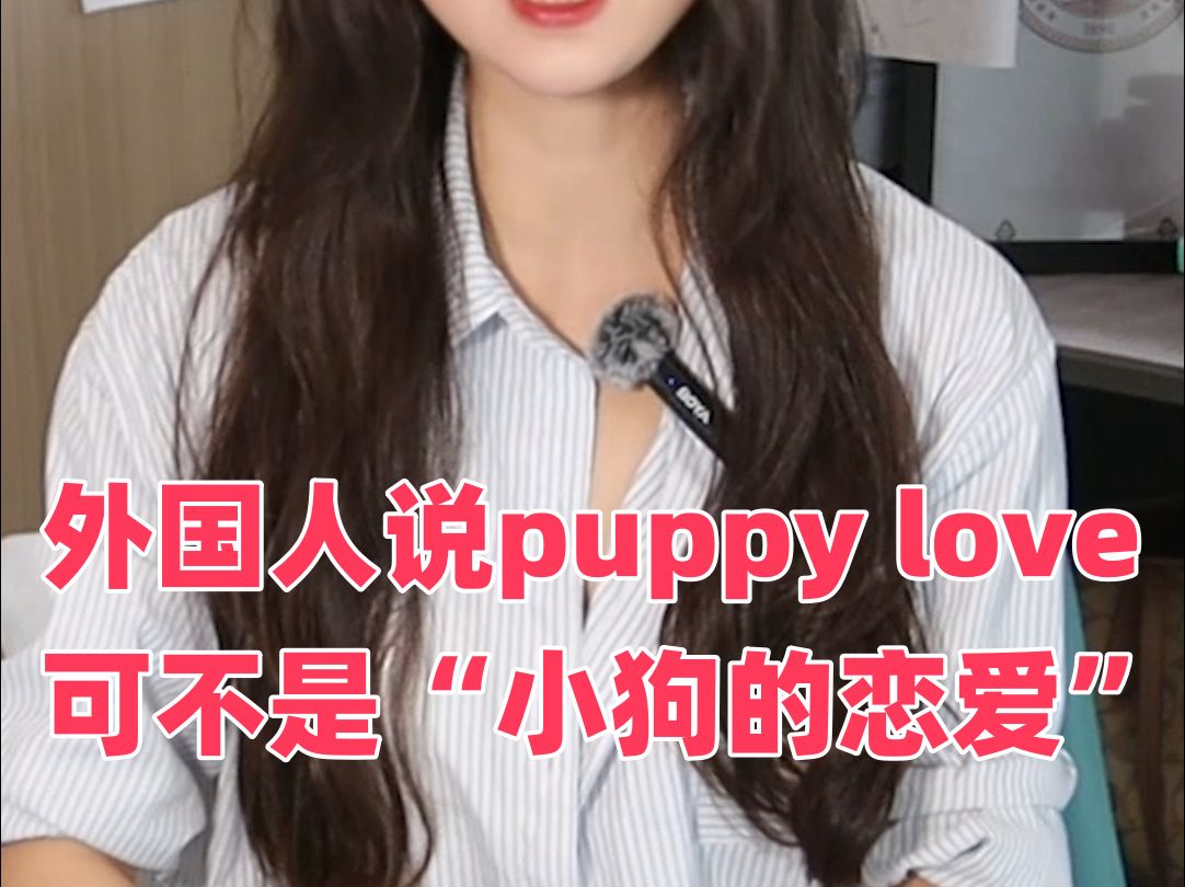 外国人说puppy love可不是“小狗的恋爱”