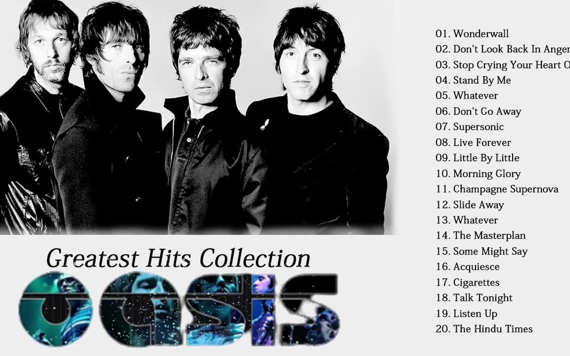 绿洲乐队 摇滚经典金曲合集 Oasis Greatest Hits Full Album